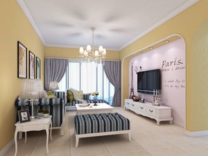 114平米地中海风格家装灵感：珠海齐装网装修效果图赏析