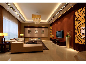 300平米别墅中式风格家装装修 珠海齐装网效果图鉴赏与设计灵感