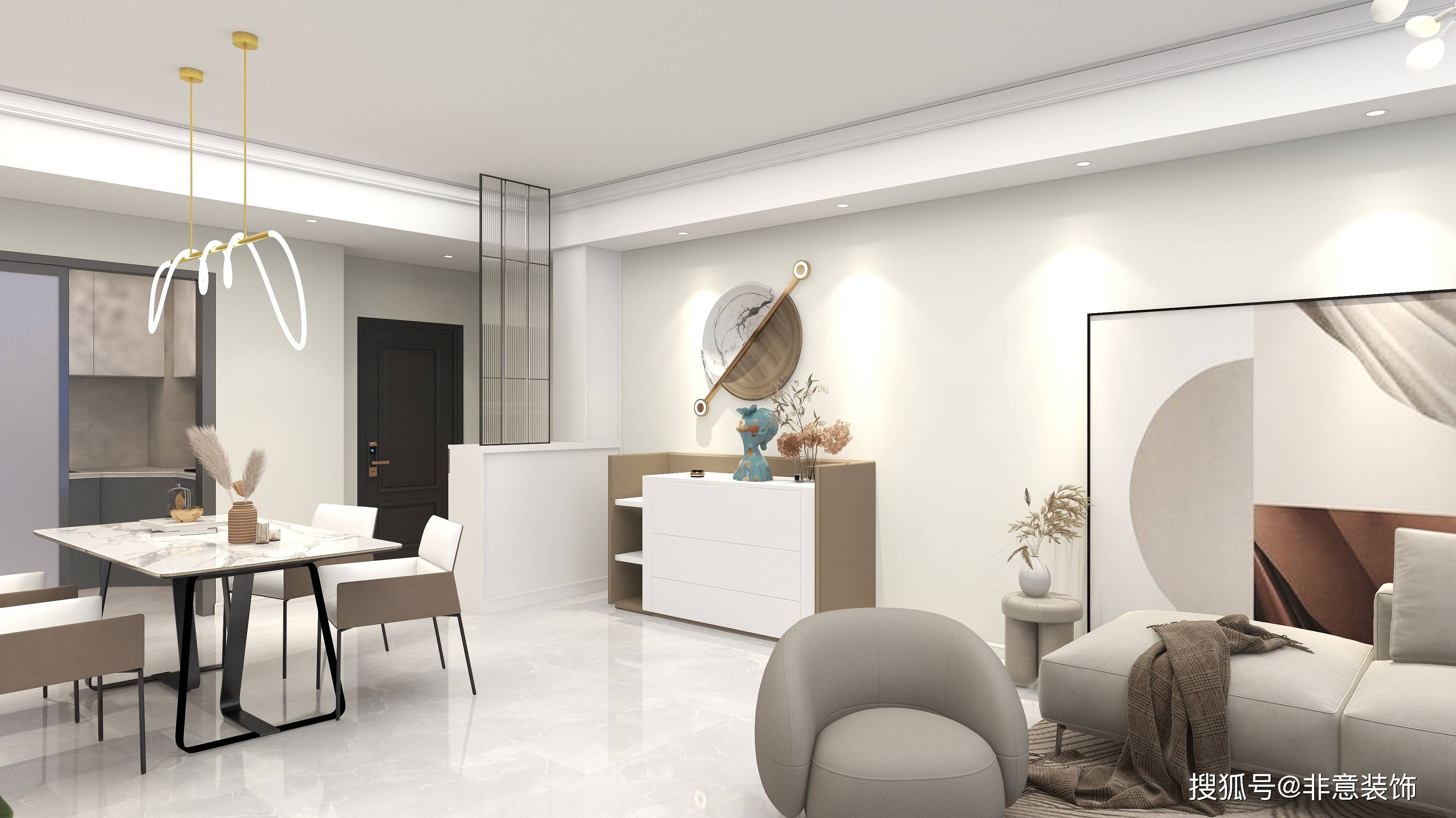 南国飘雪 海底高楼——160平方米|珠海江山赋家装全案设计赏析